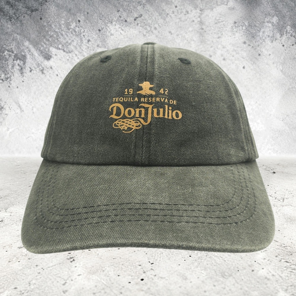 Don Julio 1942 Tequila Hat Washed Charcoal Gray Strapback Baseball Cap NWOT